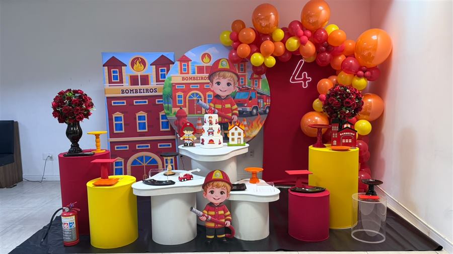 Decoração tema Bombeiros
